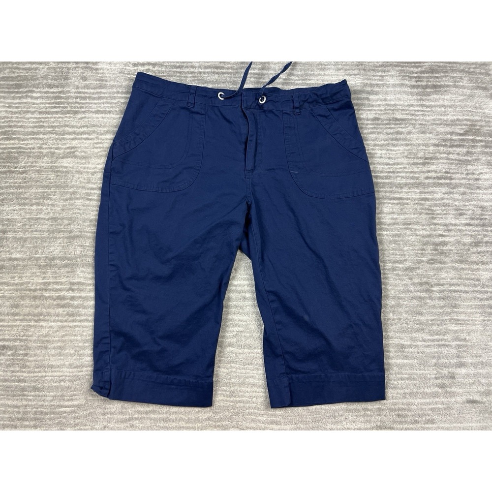 Kate Park Pants Womens‎ 14P Blue Capri Cotton Blend